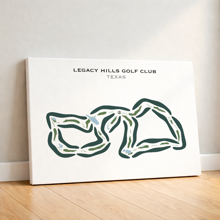 Legacy Hills Golf Club, Texas - Printed Golf Courses