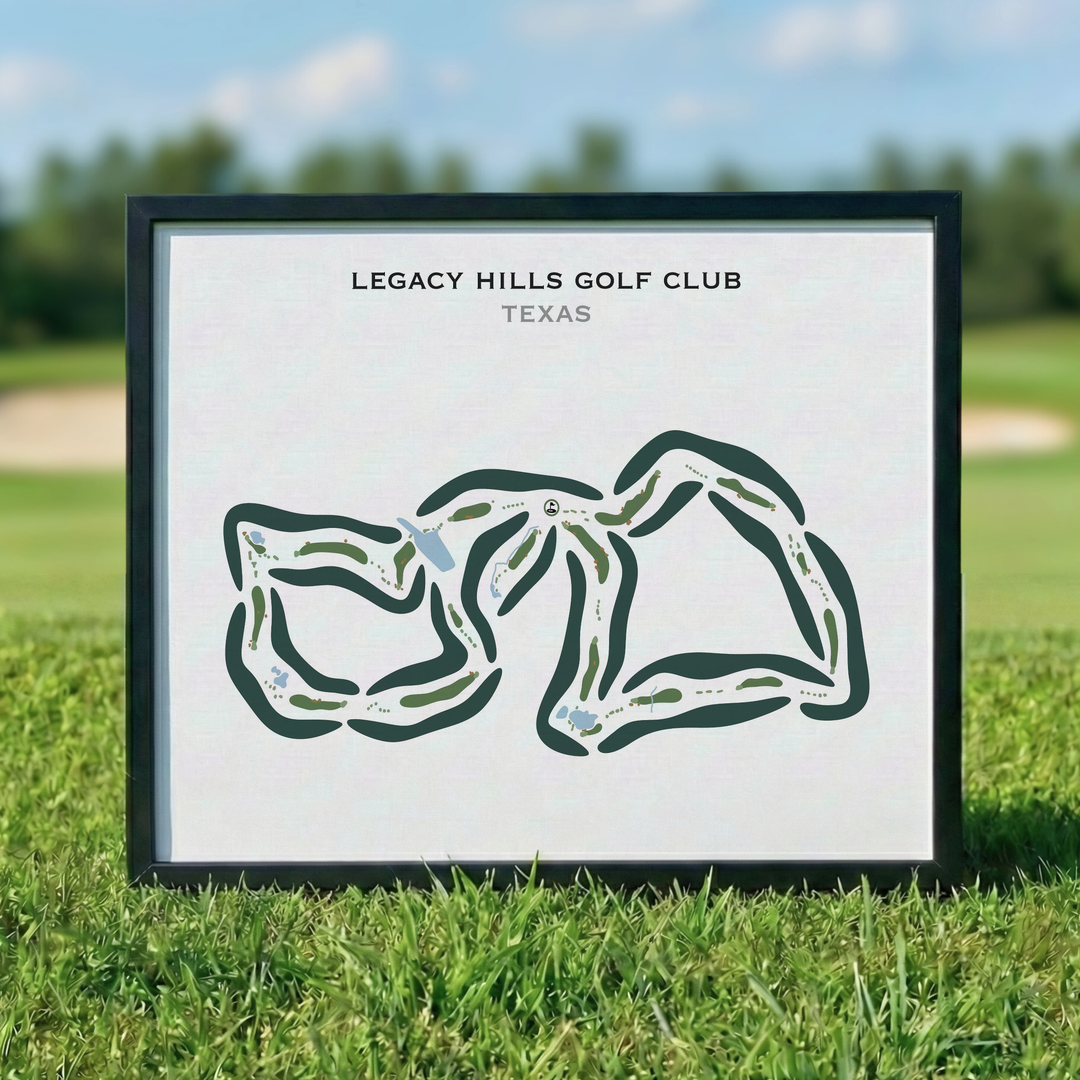 Legacy Hills Golf Club, Texas - Printed Golf Courses