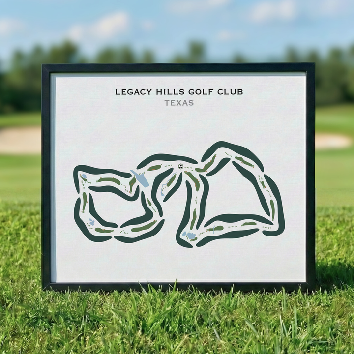 Legacy Hills Golf Club, Texas - Printed Golf Courses