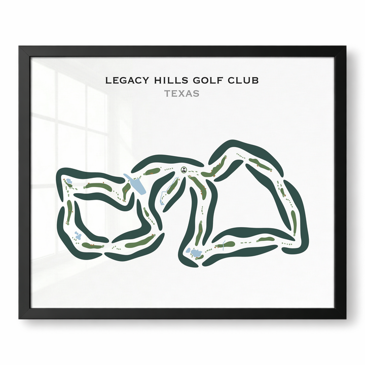 Legacy Hills Golf Club, Texas - Printed Golf Courses