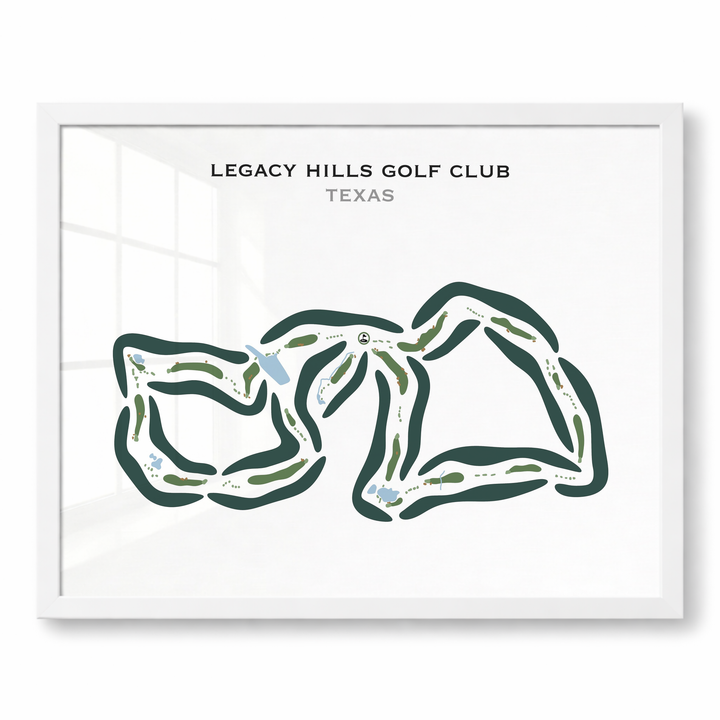 Legacy Hills Golf Club, Texas - Printed Golf Courses