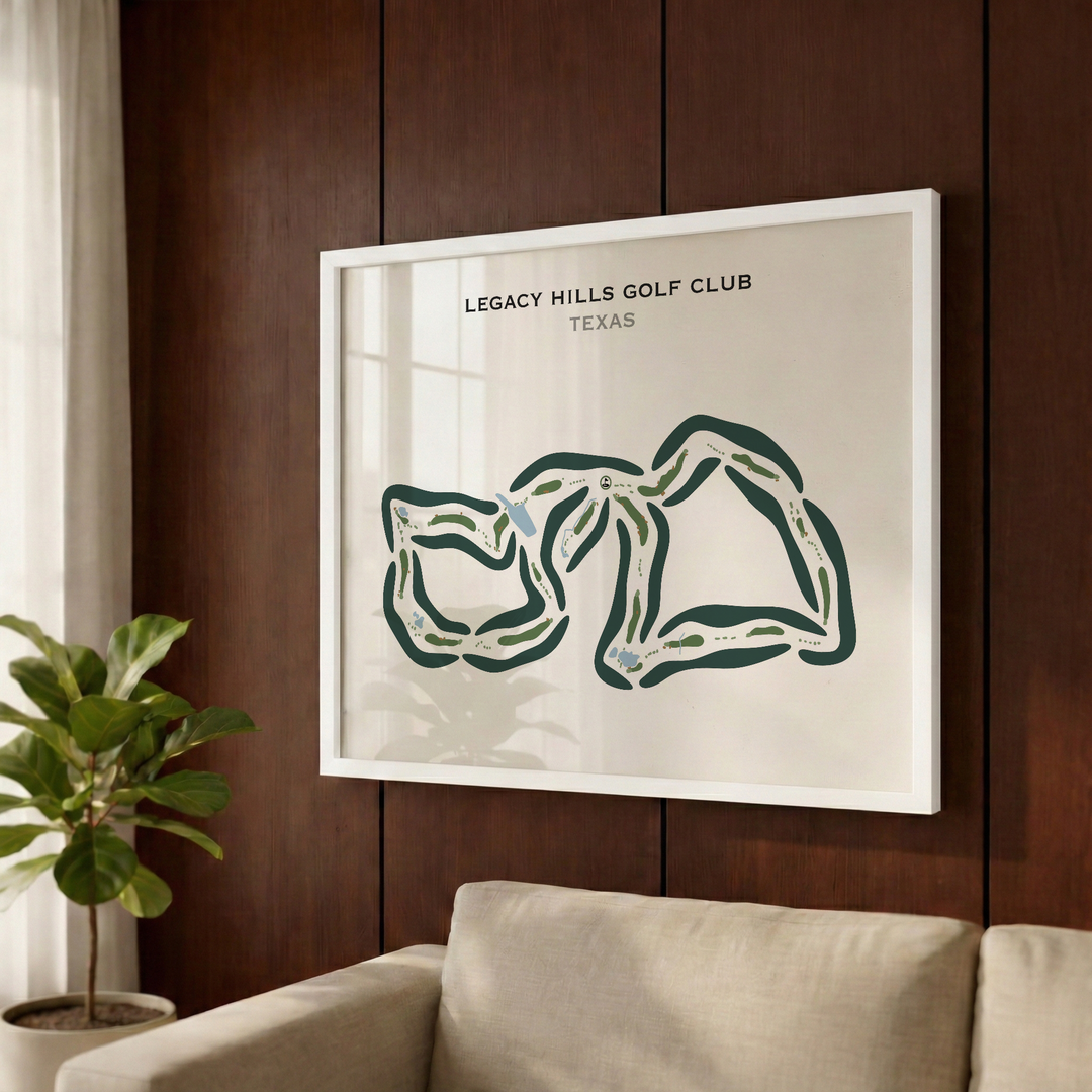 Legacy Hills Golf Club, Texas - Printed Golf Courses