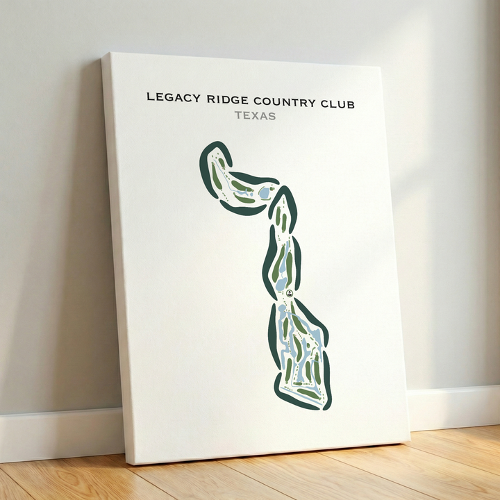 Legacy Ridge Country Club, Texas - Printed Golf Courses