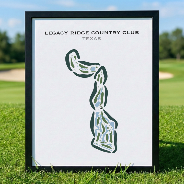 Legacy Ridge Country Club, Texas - Printed Golf Courses
