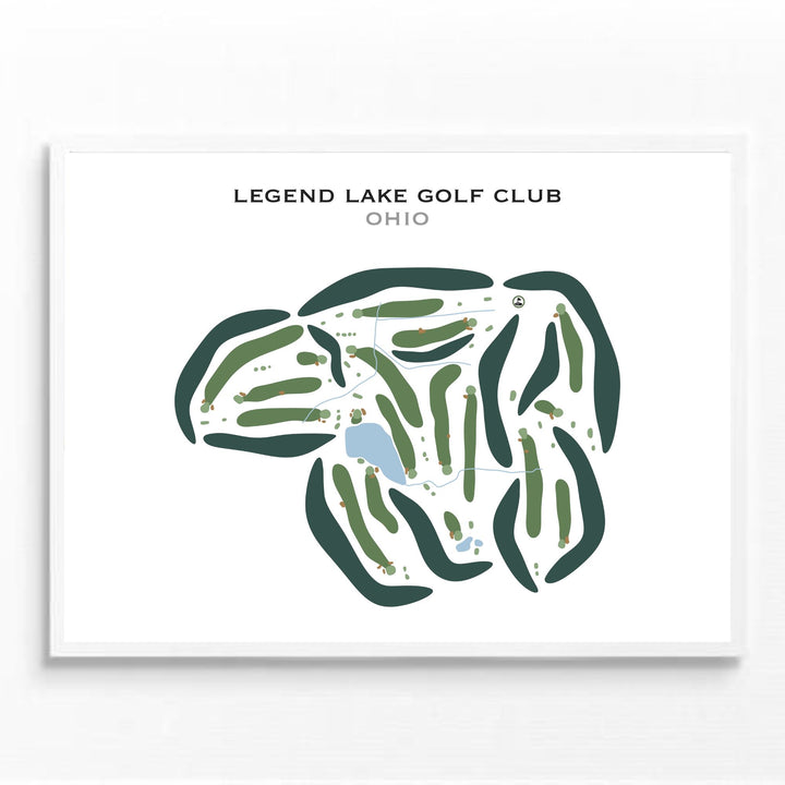 Legend Lake Golf Club, Ohio - Printed Golf Courses