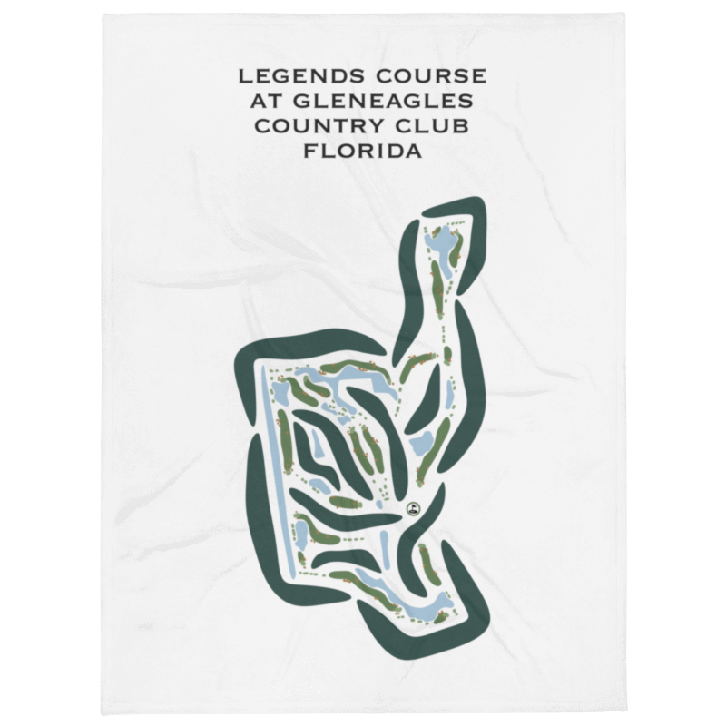 Legends Course at Gleneagles Country Club, Florida - Printed Golf Courses