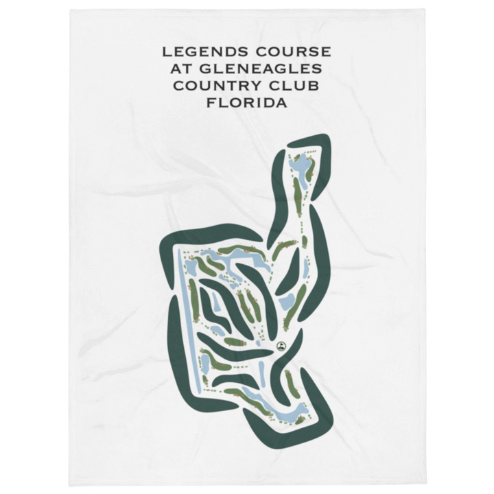Legends Course at Gleneagles Country Club, Florida - Printed Golf Courses