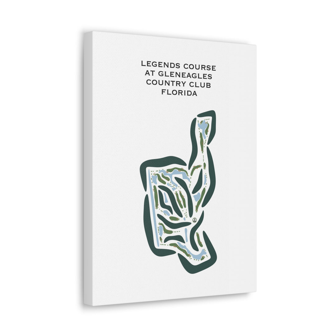 Legends Course at Gleneagles Country Club, Florida - Printed Golf Courses