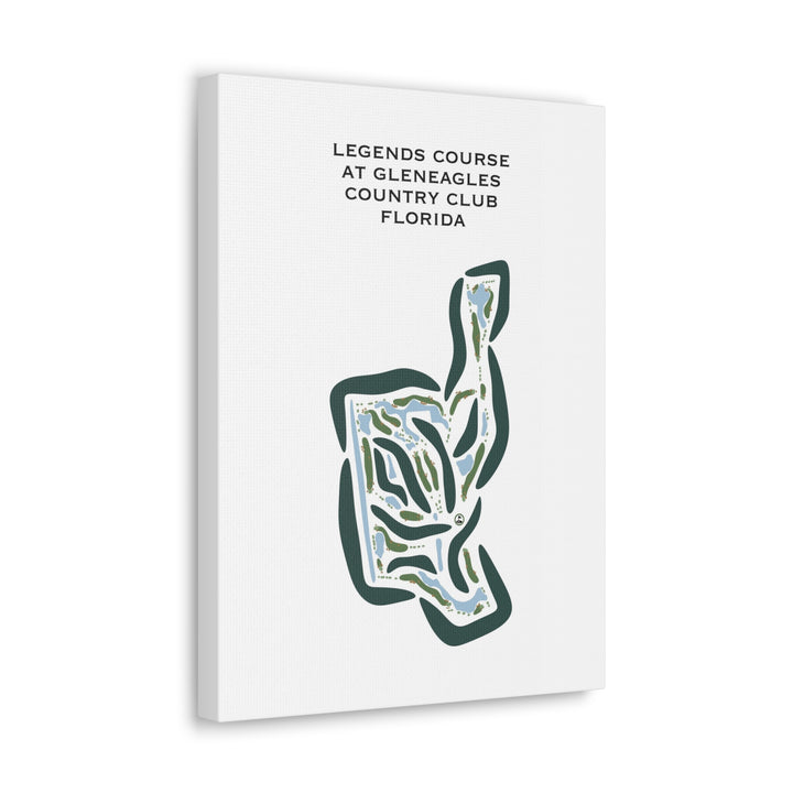 Legends Course at Gleneagles Country Club, Florida - Printed Golf Courses