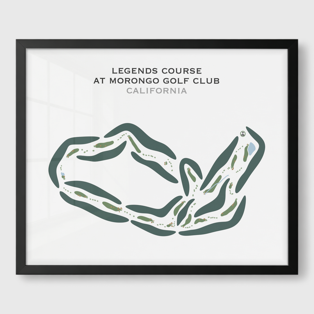 Legends Course at Morongo Golf Club at Tukwet Canyon, California - Printed Golf Courses