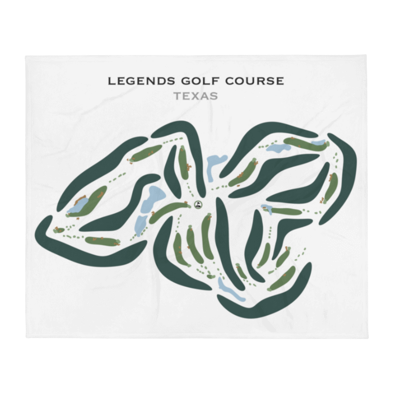Legends Golf Course, Texas - Printed Golf Courses