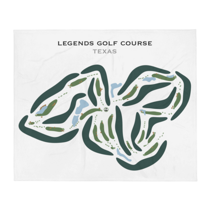 Legends Golf Course, Texas - Printed Golf Courses