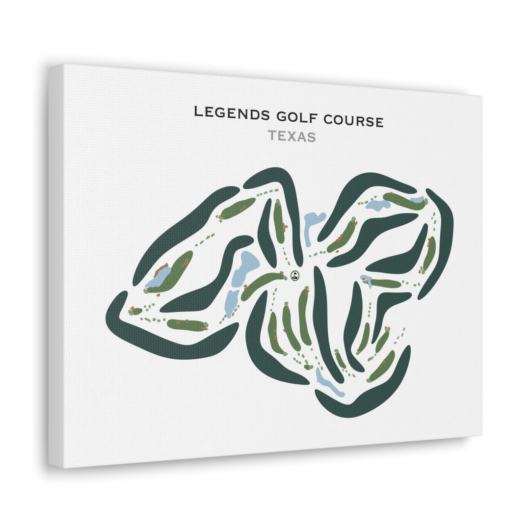 Legends Golf Course, Texas - Printed Golf Courses