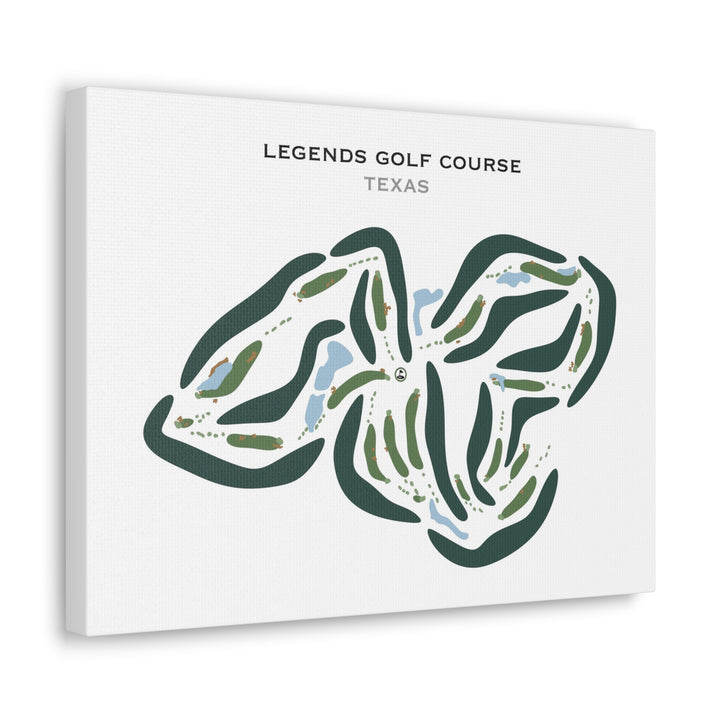 Legends Golf Course, Texas - Printed Golf Courses