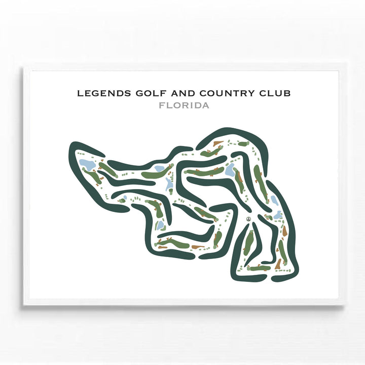 Legends Golf & Country Club, Florida - Printed Golf Course