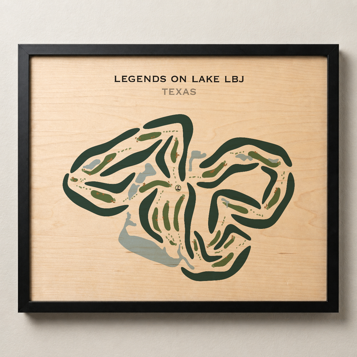 Legends on Lake LBJ, Texas - Printed Golf Courses