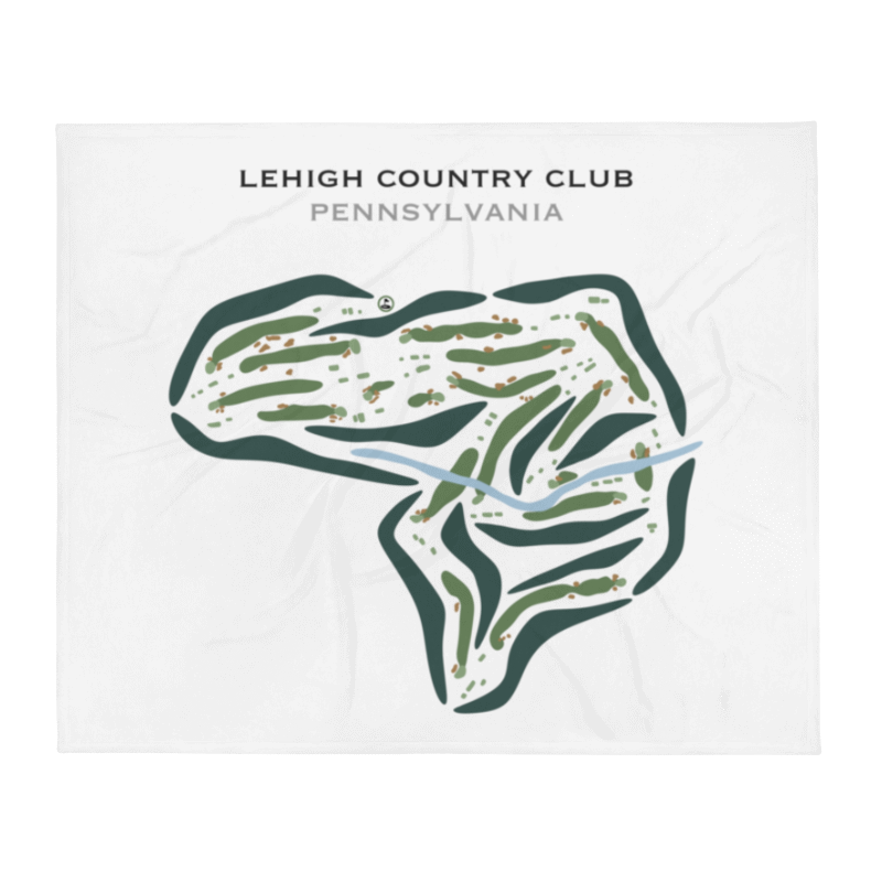 Lehigh Country Club, Pennsylvania - Printed Golf Courses