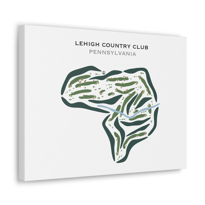 Lehigh Country Club, Pennsylvania - Printed Golf Courses