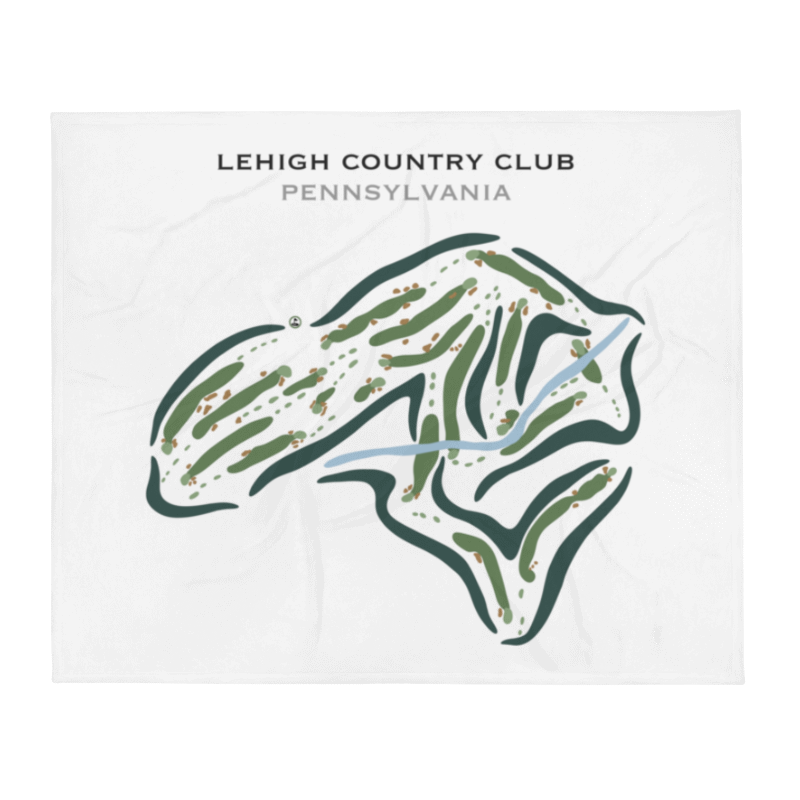 Lehigh Country Club, Pennsylvania - Printed Golf Courses