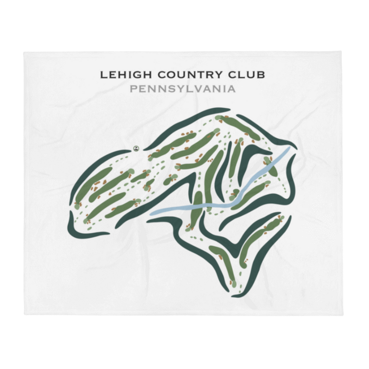 Lehigh Country Club, Pennsylvania - Printed Golf Courses