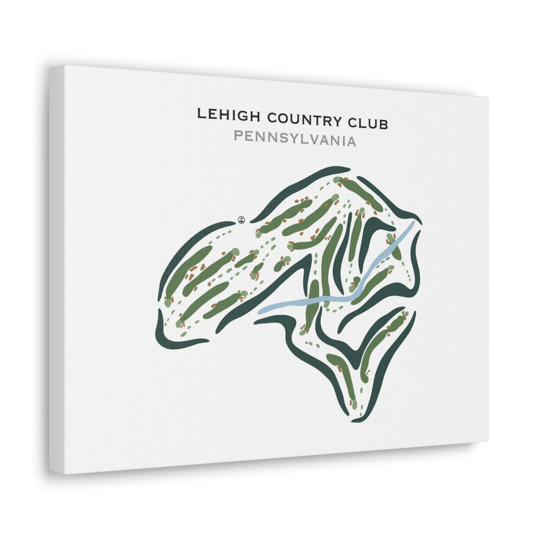 Lehigh Country Club, Pennsylvania - Printed Golf Courses