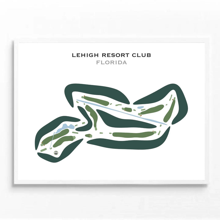 Lehigh Resort Club, Florida - Printed Golf Courses