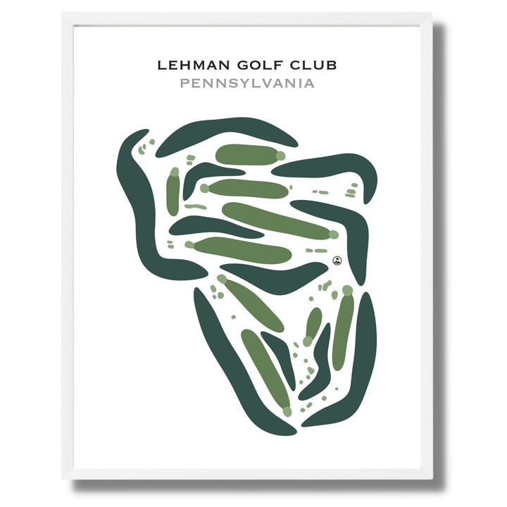 Lehman Golf Club, Pennsylvania - Printed Golf Courses
