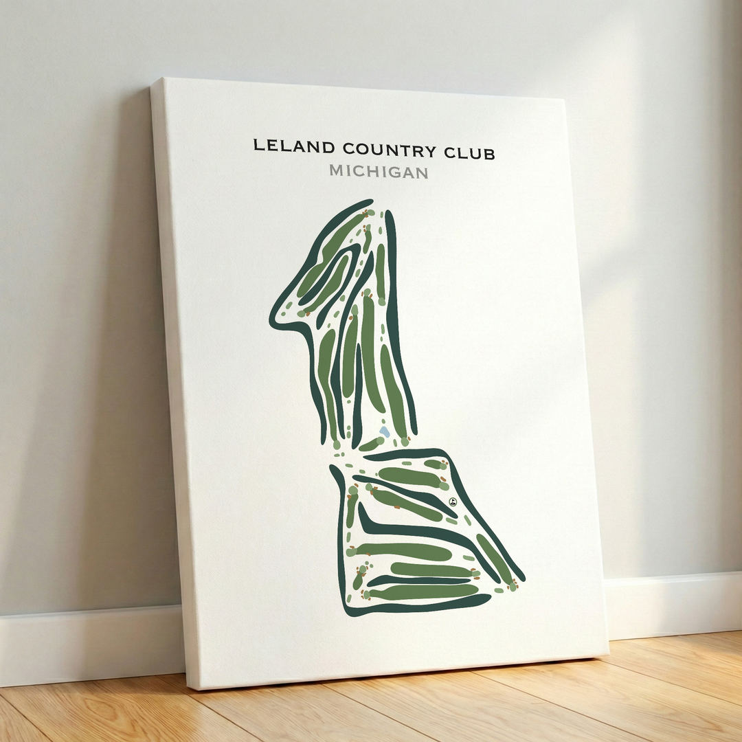 Leland Country Club, Michigan - Printed Golf Course
