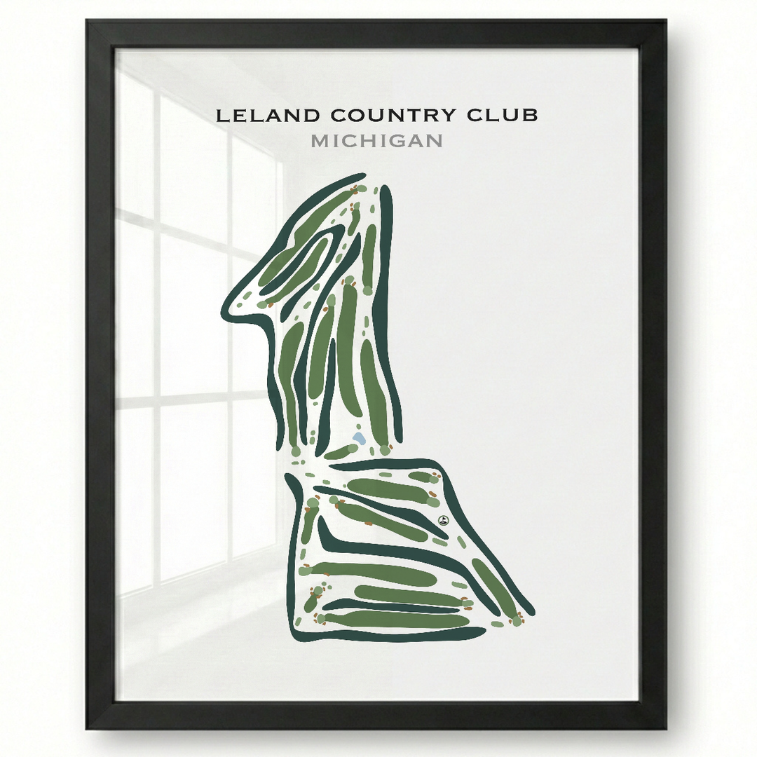 Leland Country Club, Michigan - Printed Golf Course