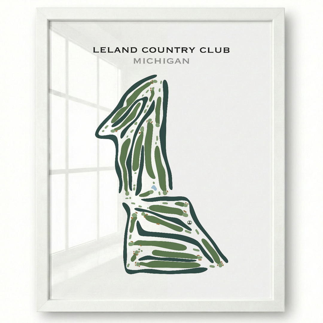 Leland Country Club, Michigan - Printed Golf Course