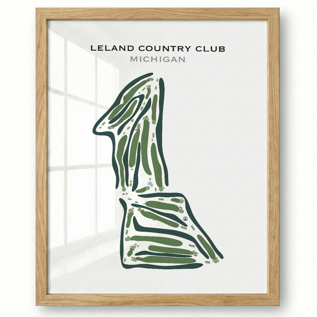 Leland Country Club, Michigan - Printed Golf Course