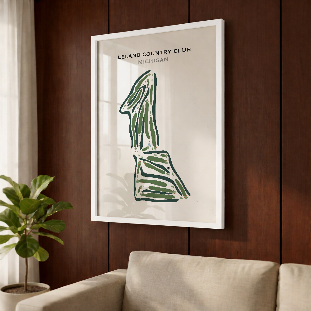 Leland Country Club, Michigan - Printed Golf Course
