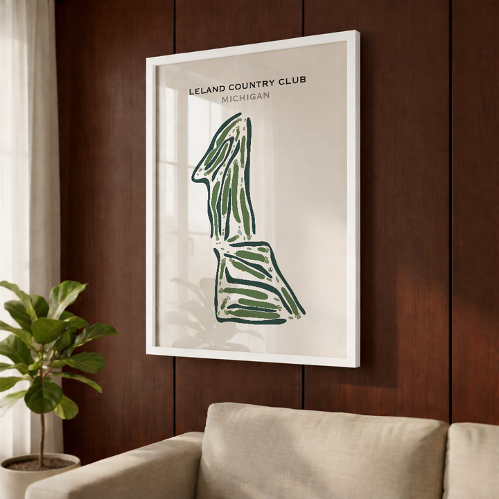 Leland Country Club, Michigan - Printed Golf Course