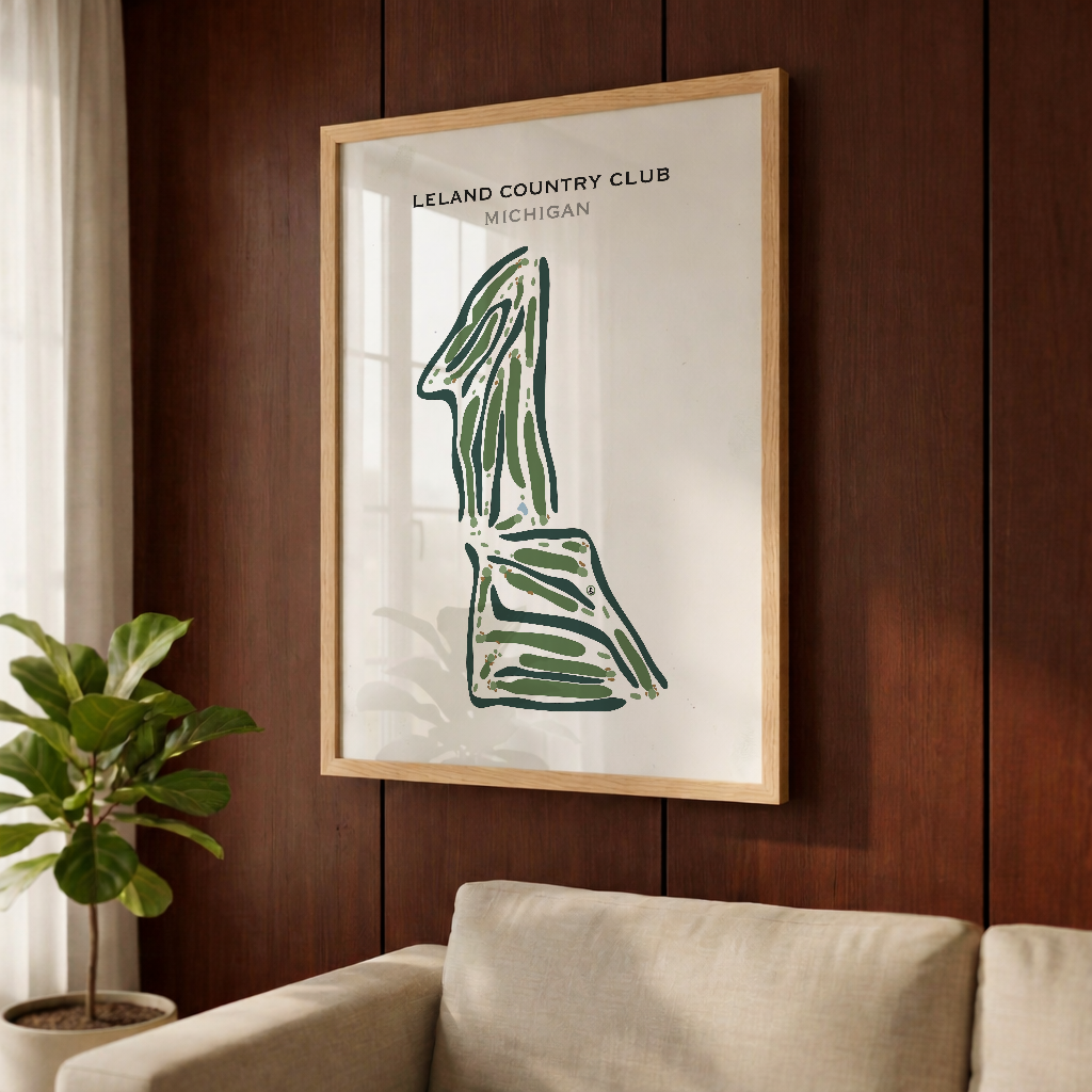 Leland Country Club, Michigan - Printed Golf Course