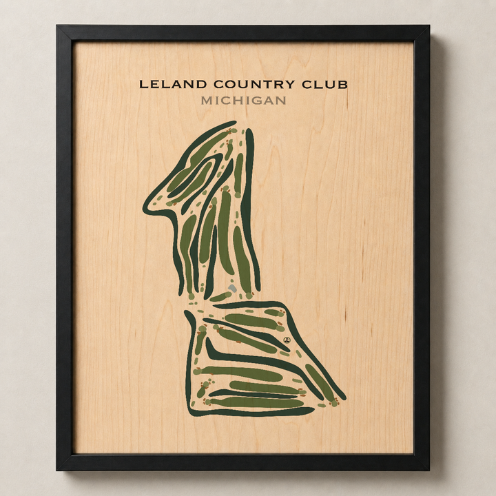 Leland Country Club, Michigan - Printed Golf Course