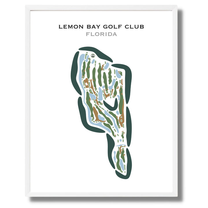 Lemon Bay Golf Club, Florida - Printed Golf Courses