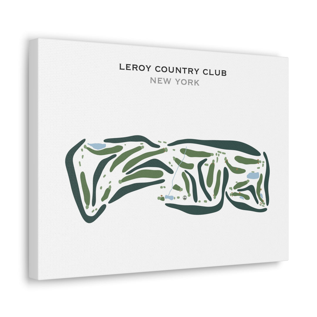 LeRoy Country Club, New York - Printed Golf Courses