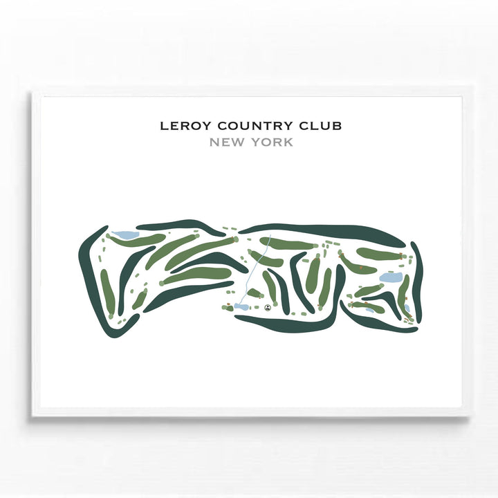 LeRoy Country Club, New York - Printed Golf Courses