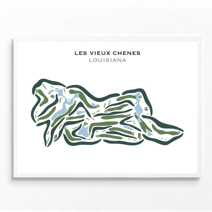 Les Vieux Chenes, Louisiana - Printed Golf Courses