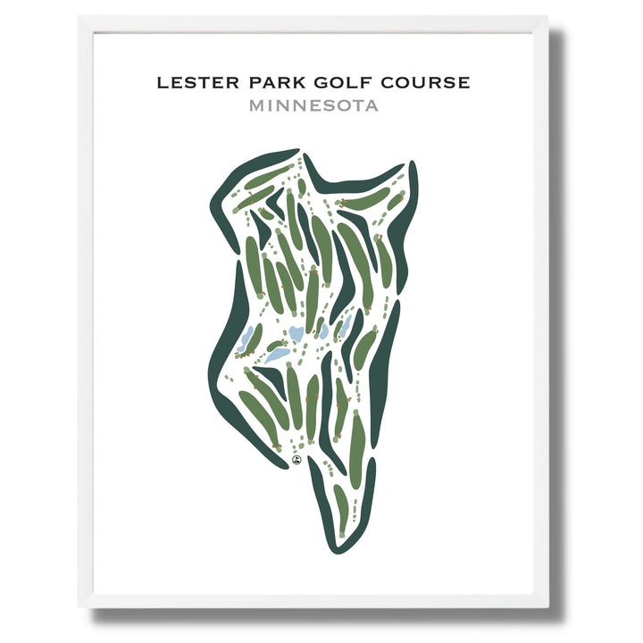 Lester Park Golf Course, Minnesota - Printed Golf Courses