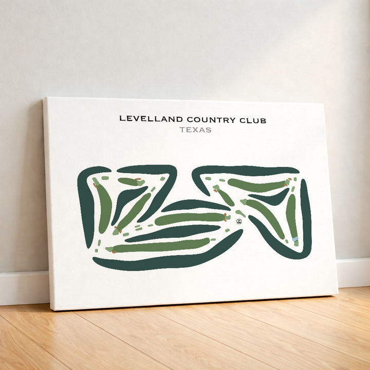 Levelland Country Club, Texas - Printed Golf Courses