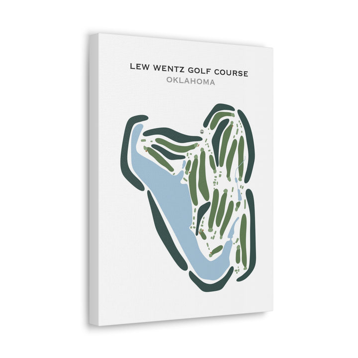 Lew Wentz Golf Course, Oklahoma - Printed Golf Courses