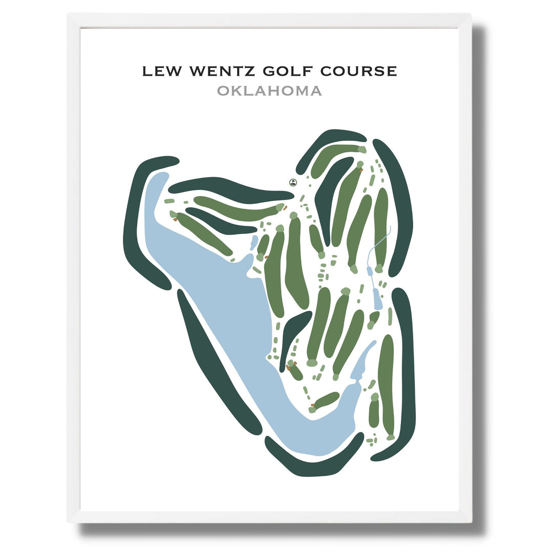 Lew Wentz Golf Course, Oklahoma - Printed Golf Courses