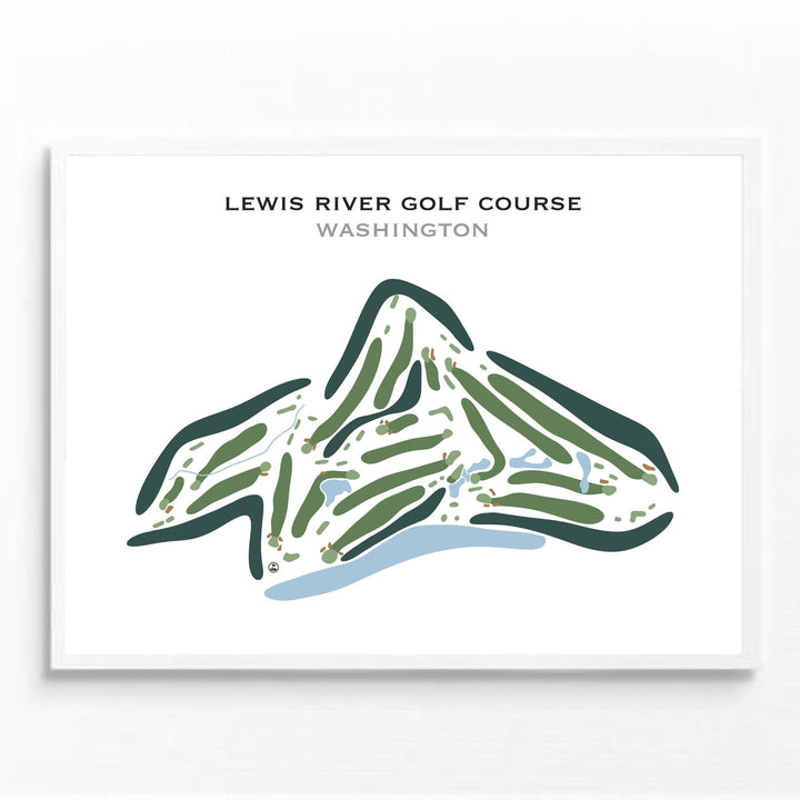 Lewis River Golf Course, Washington - Printed Golf Course