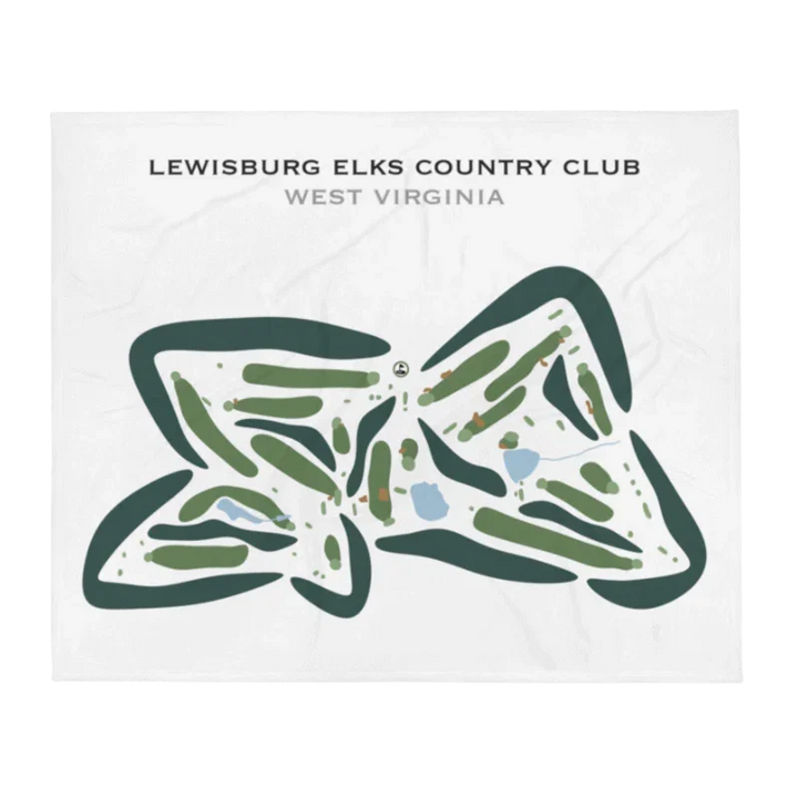 Lewisburg Elks Country Club, West Virginia - Printed Golf Courses