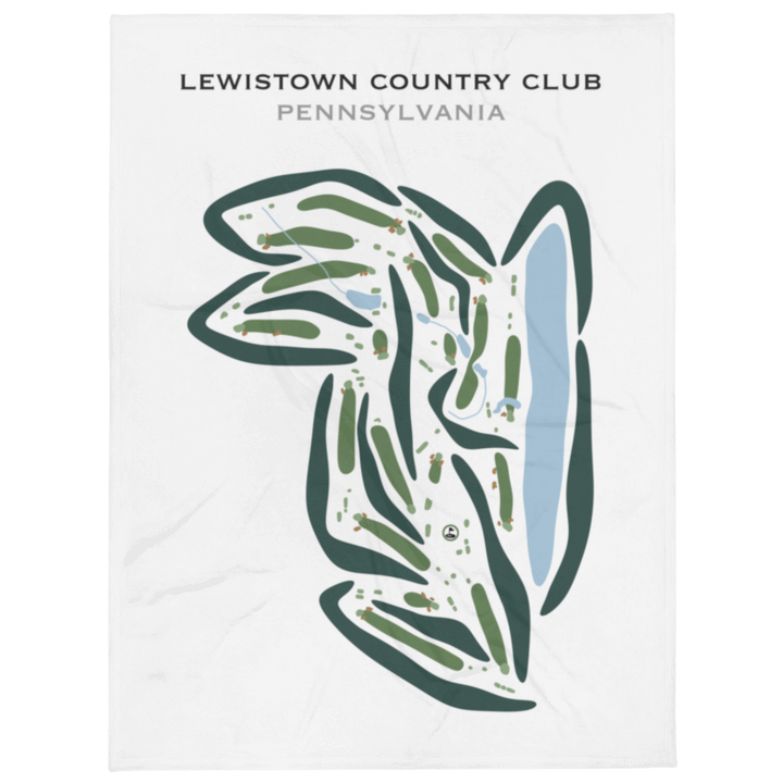 Lewistown Country Club, Pennsylvania - Printed Golf Courses