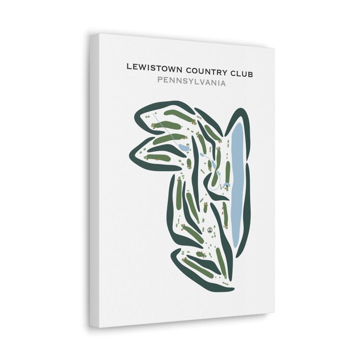 Lewistown Country Club, Pennsylvania - Printed Golf Courses