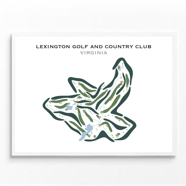 Lexington Golf & Country Club, Virginia - Printed Golf Courses