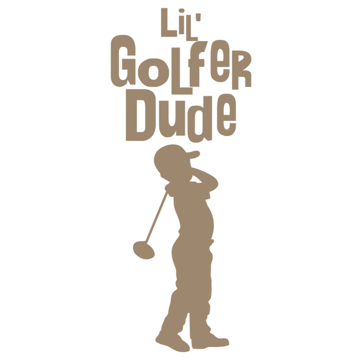 LiL Golfer Dude - White