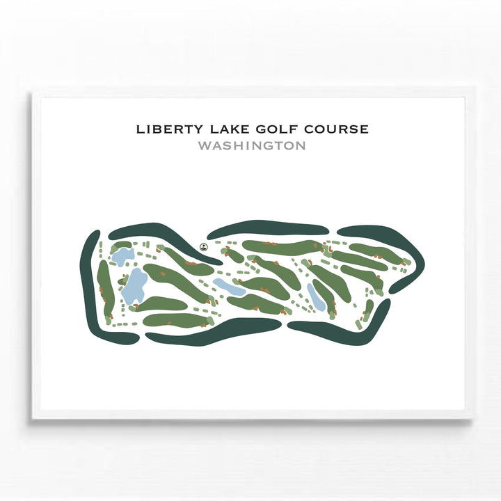 Liberty Lake Golf Course, Washington - Printed Golf Course